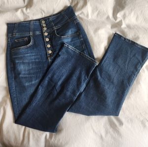 Veronica Beard Cassandra Corset Extra High Rise Jeans